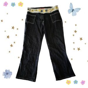 Cute embroidered vintage jeans